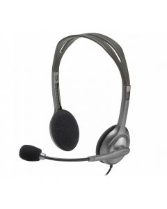 Headset Logitech H111 Analógico Estéreo Cinza - 981-000612-C