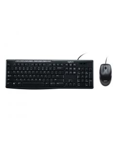 Kit Teclado e Mouse Logitech MK200 Cinza USB - 920-002718-C