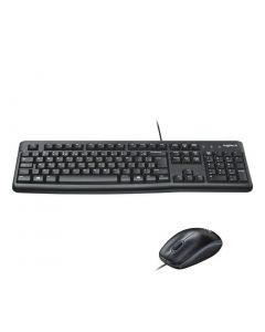 Kit Teclado e Mouse Logitech MK120 Preto USB 920-004429-C