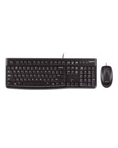 Kit Teclado e Mouse Logitech MK120 Preto USB 920-004429-C