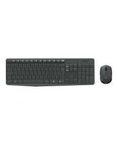 Kit Teclado e Mouse Logitech MK235 Preto sem fio 920-007903-C