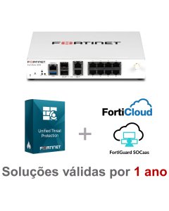 Kit FortiGate 90G Completo – UTP + FortiCloud + SoCaaS (12 meses)