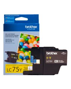 Cartucho de Tinta Brother Amarelo 600 Páginas - LC75Y
